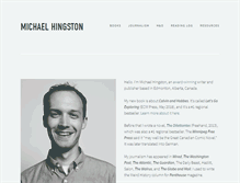 Tablet Screenshot of michaelhingston.com